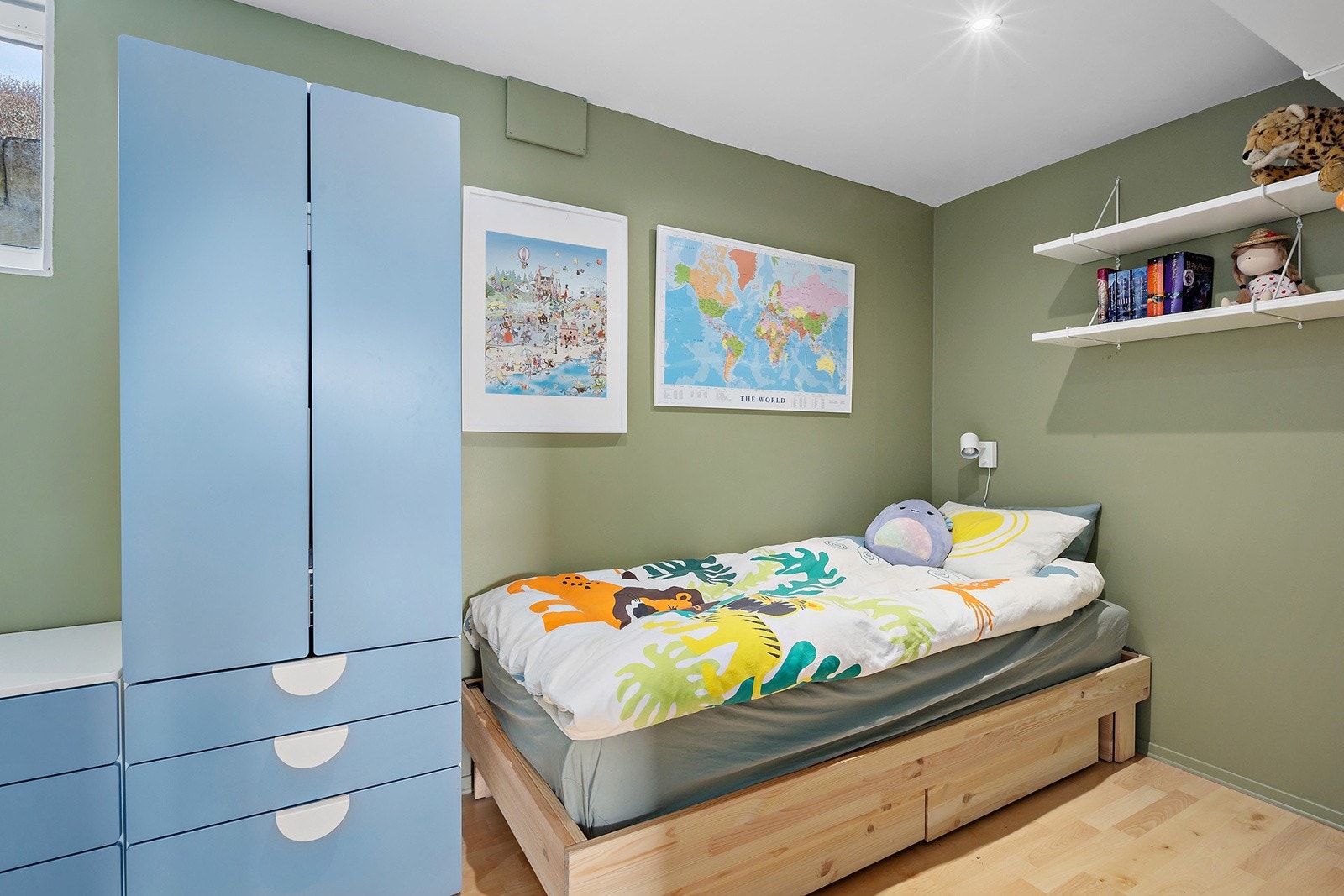 Disponibelt rom som benyttes som soverom i dag (ikke byggemeldt/godkjent) Galleribilde