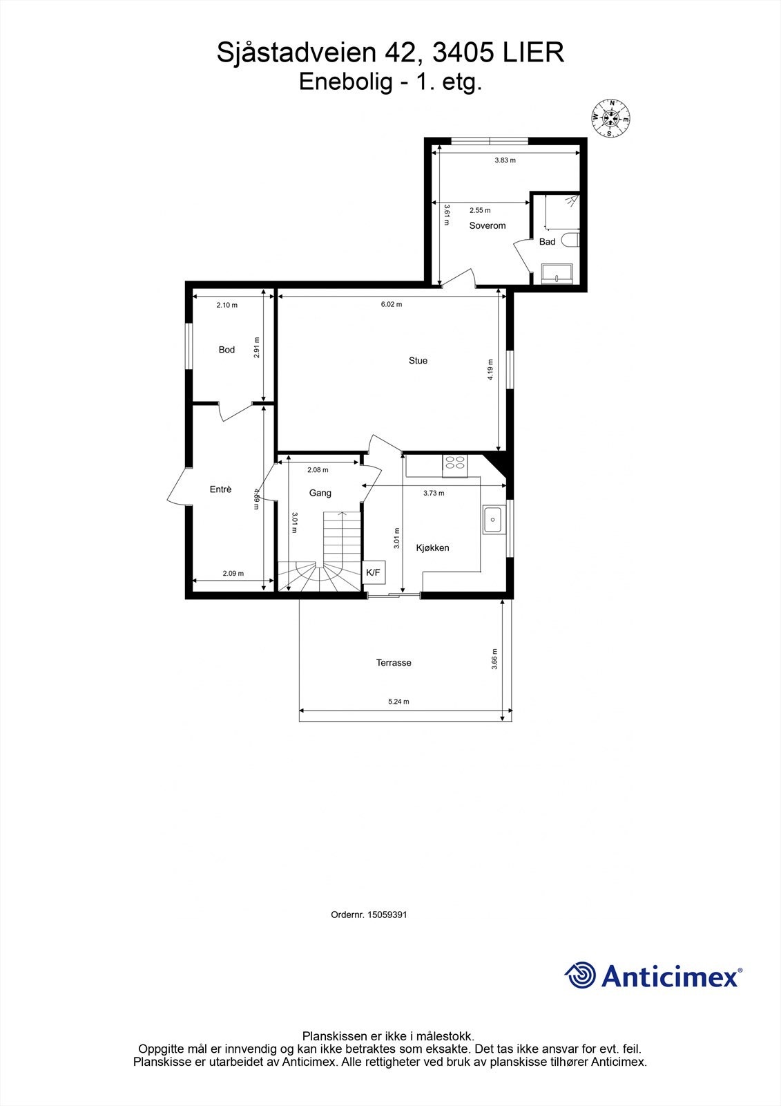 Plantegning - 1. etasje Galleribilde