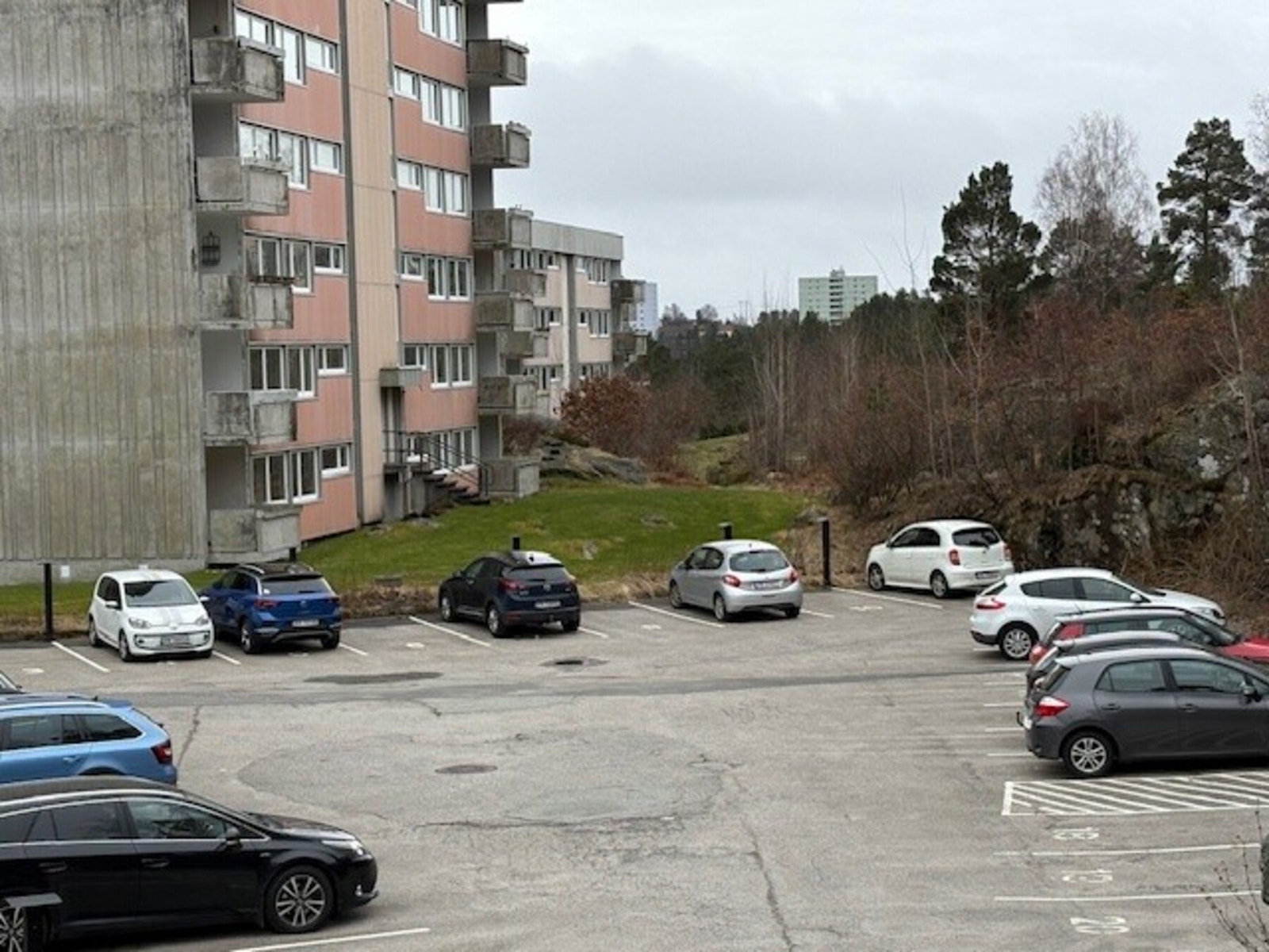 Bilde fra parkeringsområde Galleribilde
