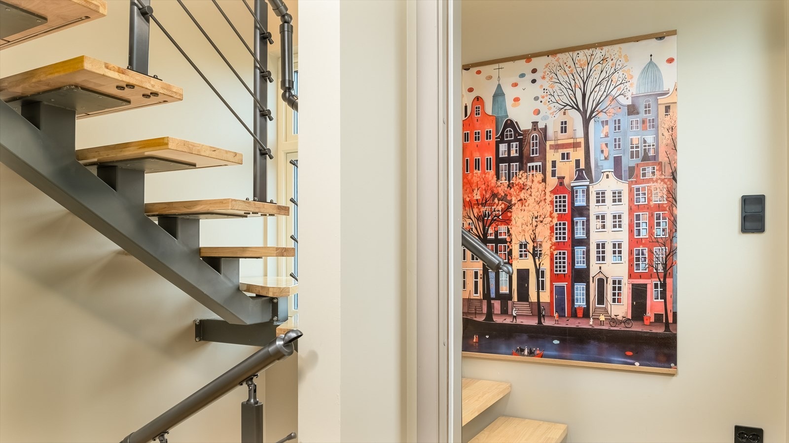 Felles trapperom mellom de fire etasjene. Galleribilde