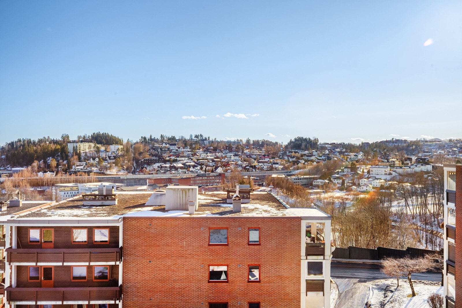 Utsiktsbilde fra balkongen Galleribilde