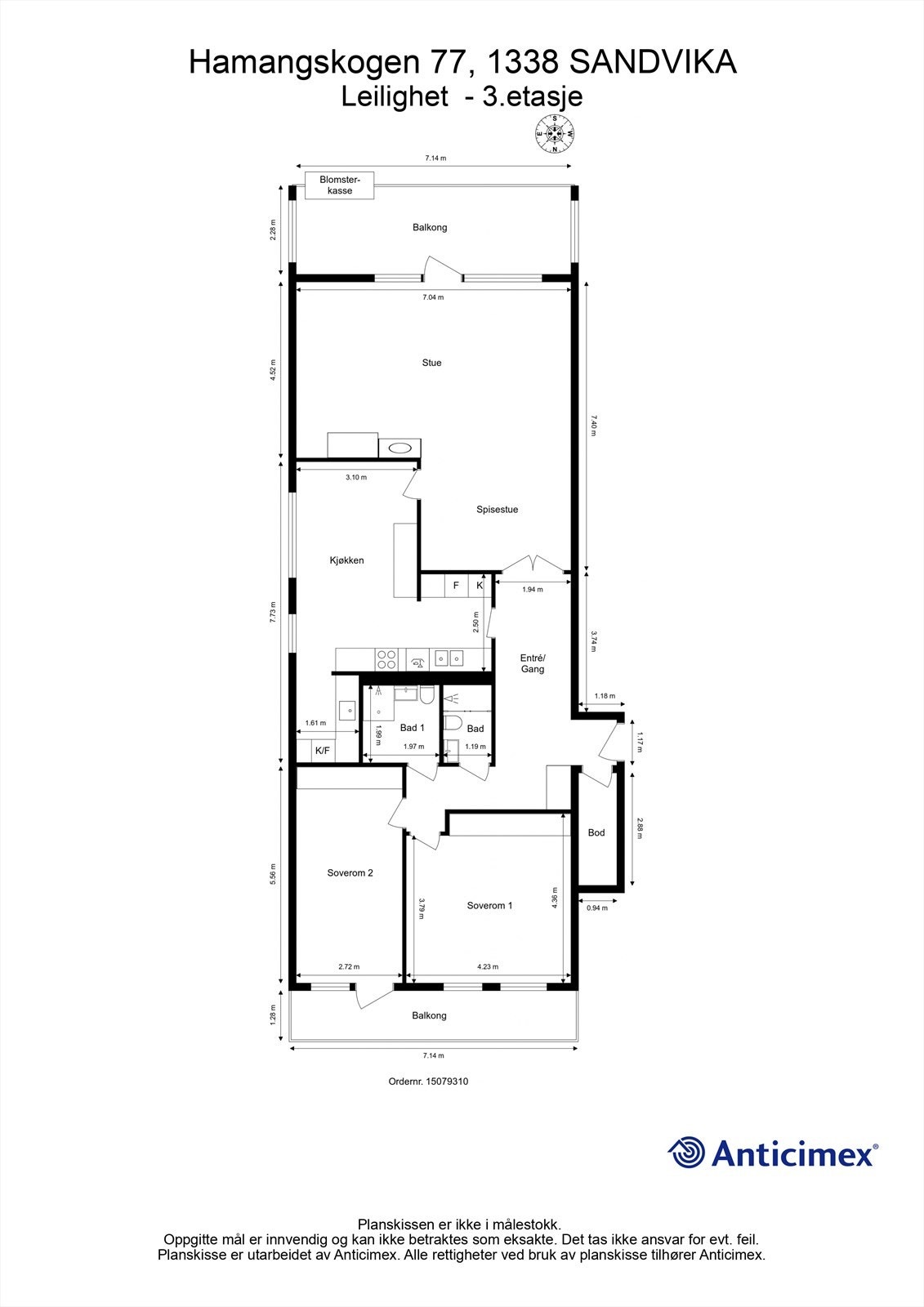 Plantegning Galleribilde