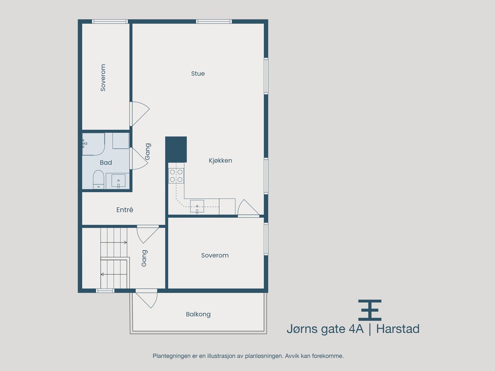 Plantegning Galleribilde