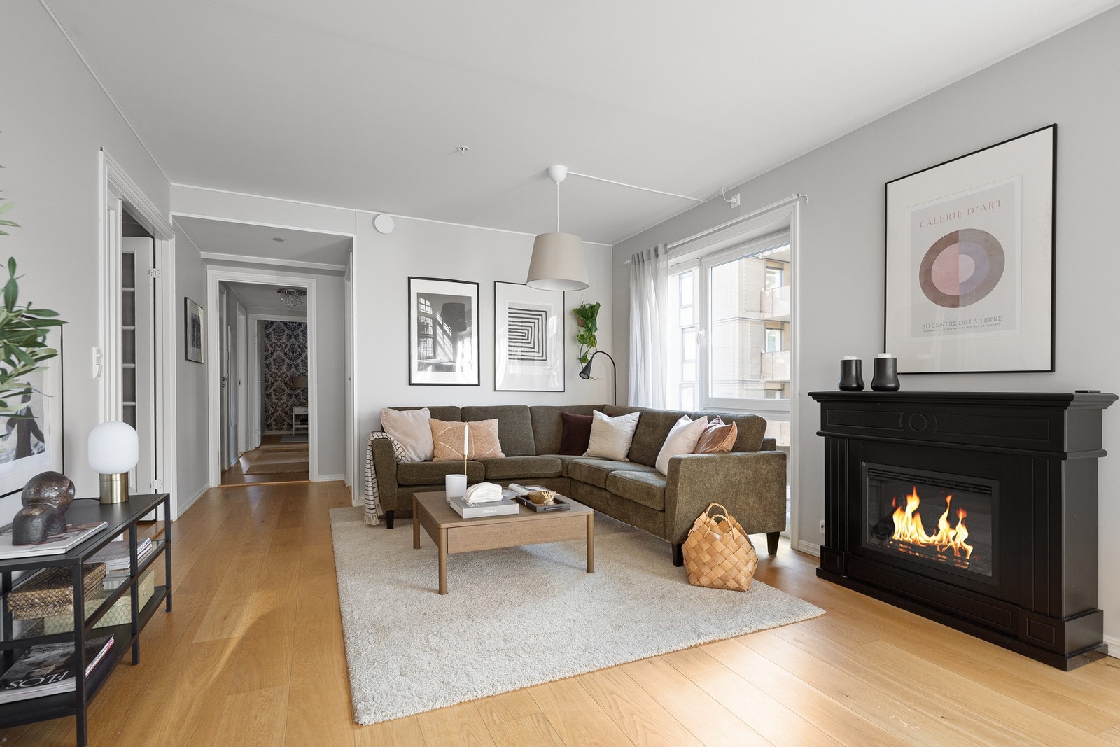 Leiligheten oppvarmes via vannbåren varme (radiator) Galleribilde