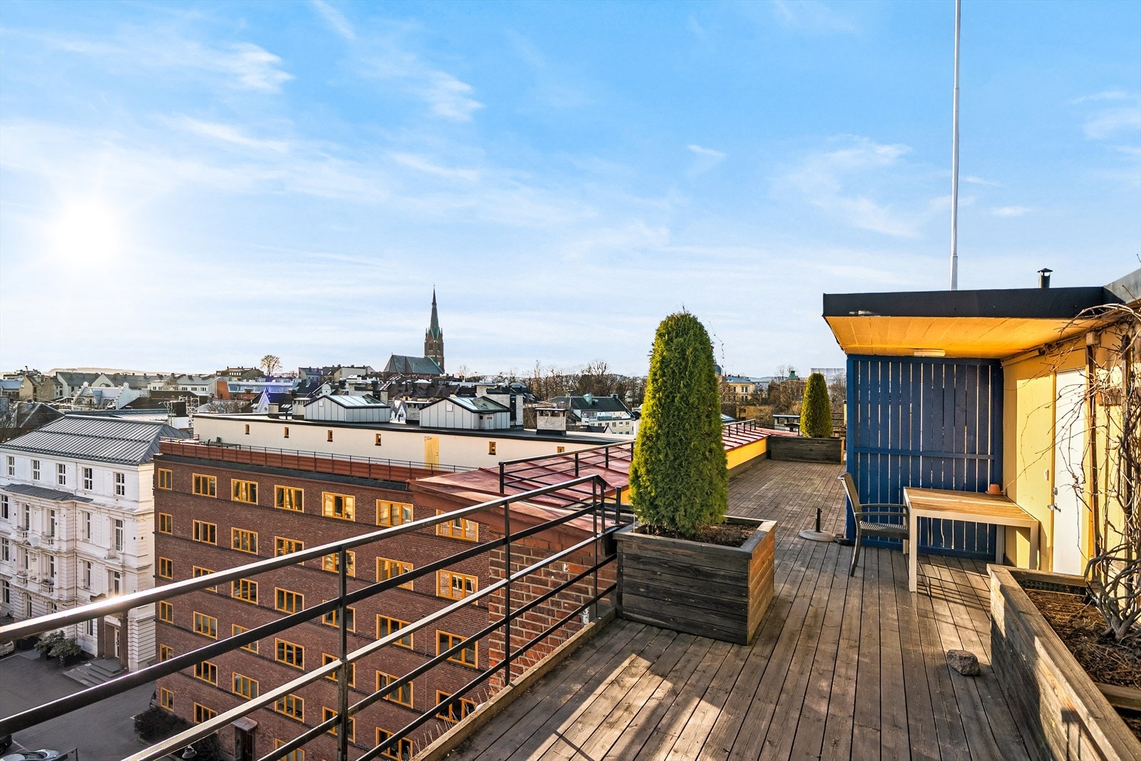 Felles takterrasse med adkomst via heis. Galleribilde