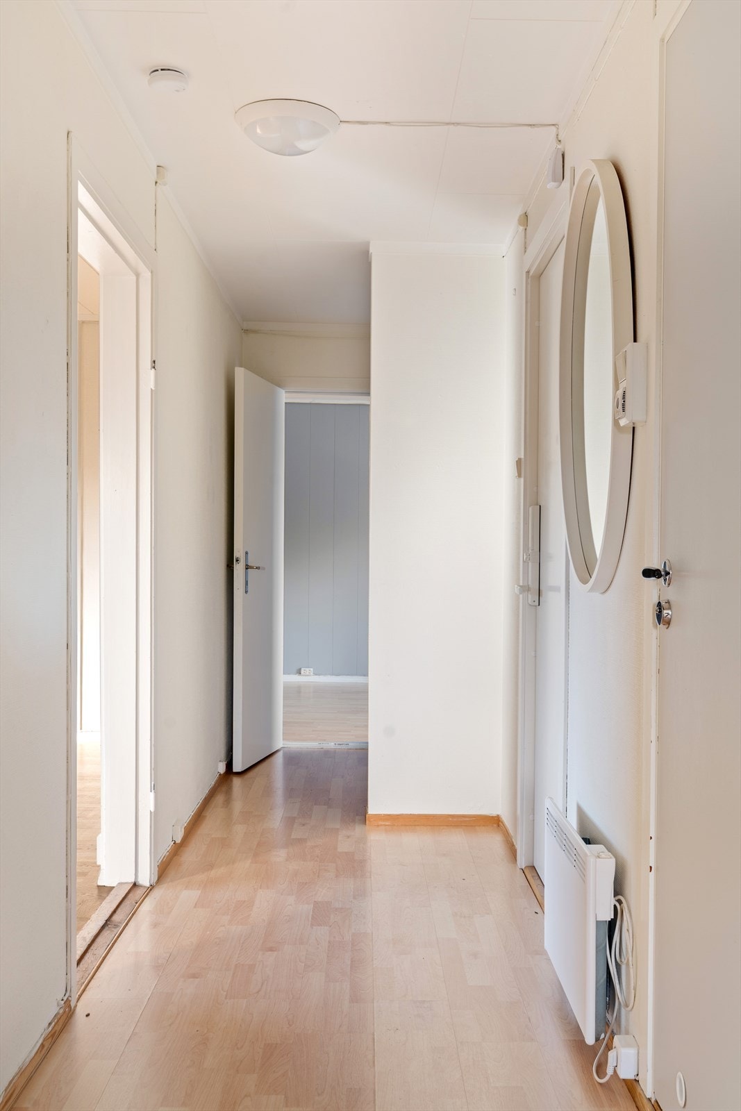 Seksjonen tar deg imot i en romslig gang. Galleribilde