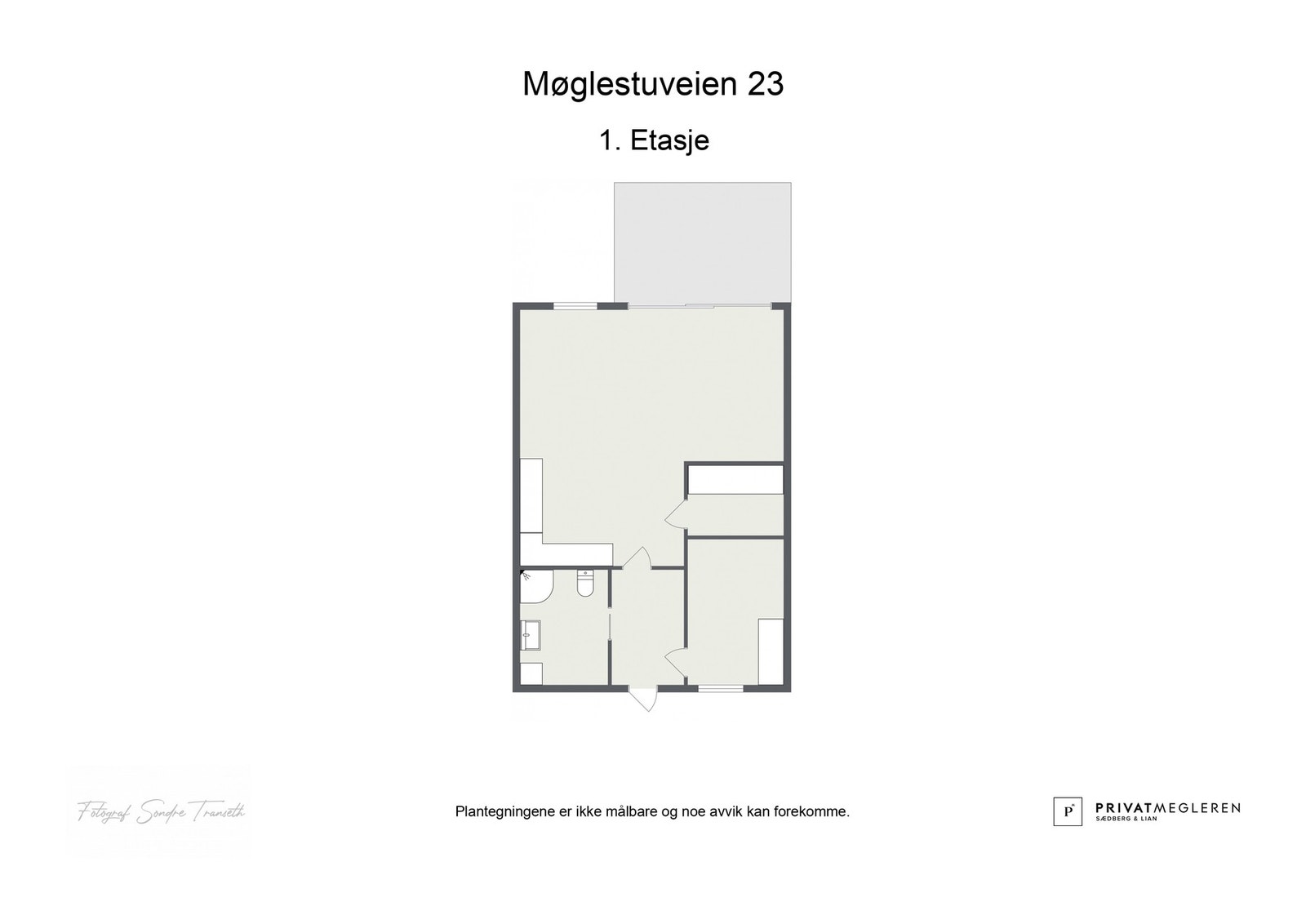 Planskisse over leiligheten Galleribilde