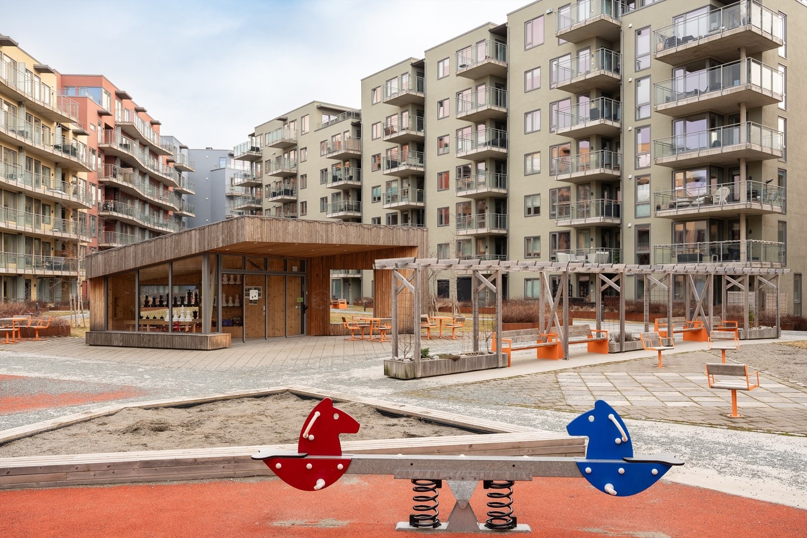 Fine fellesarealer for beboerne i Lilleby Triangel. Galleribilde