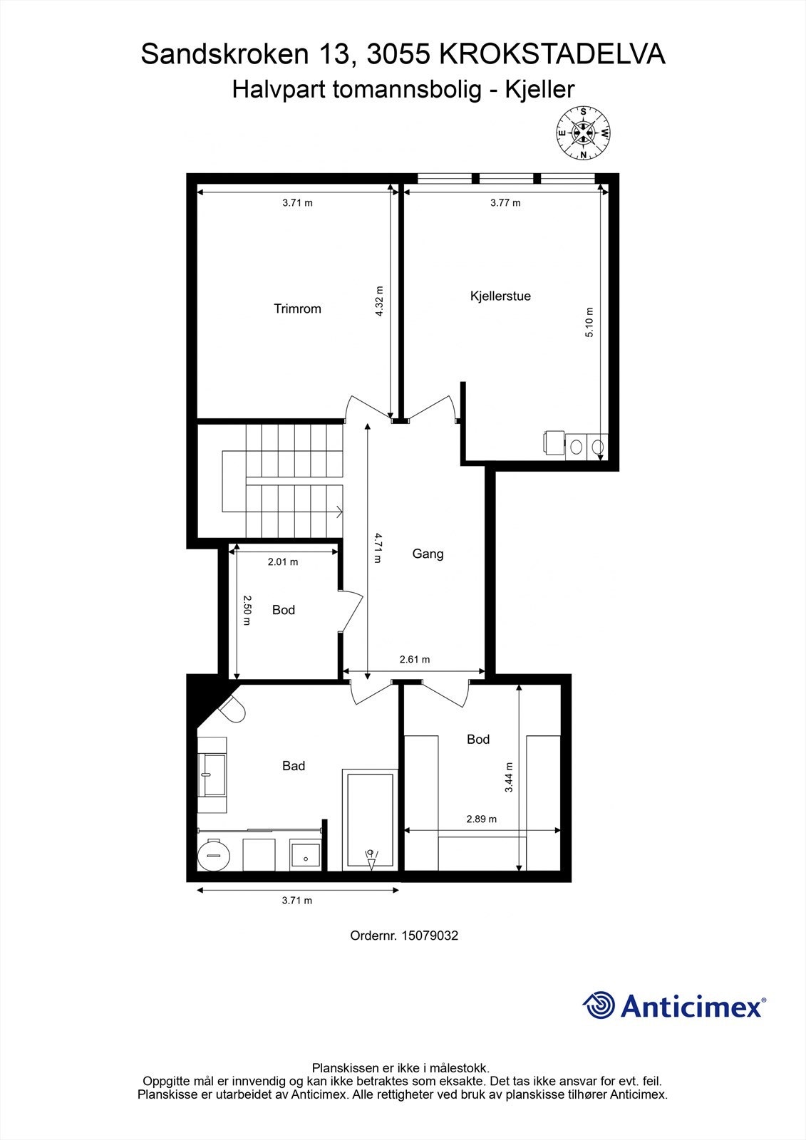 Plantegning kjeller Galleribilde