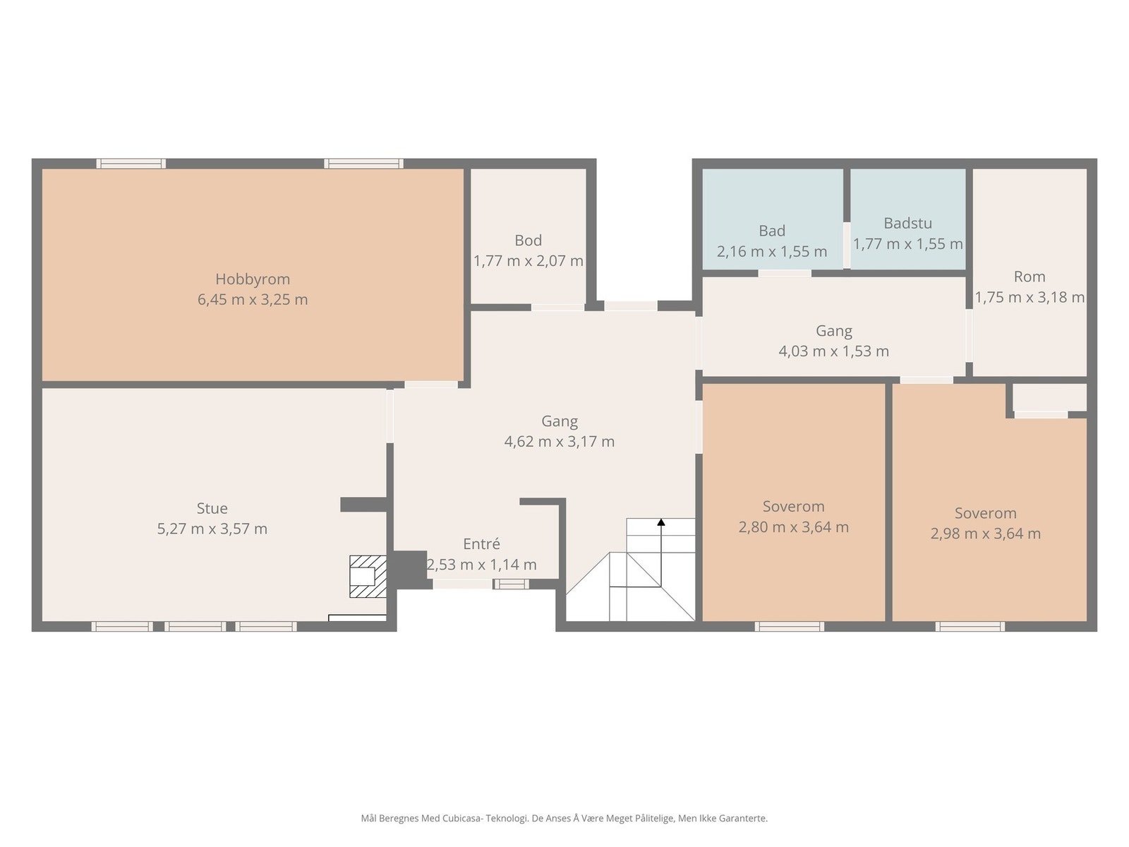 Plantegning underetasje. Galleribilde