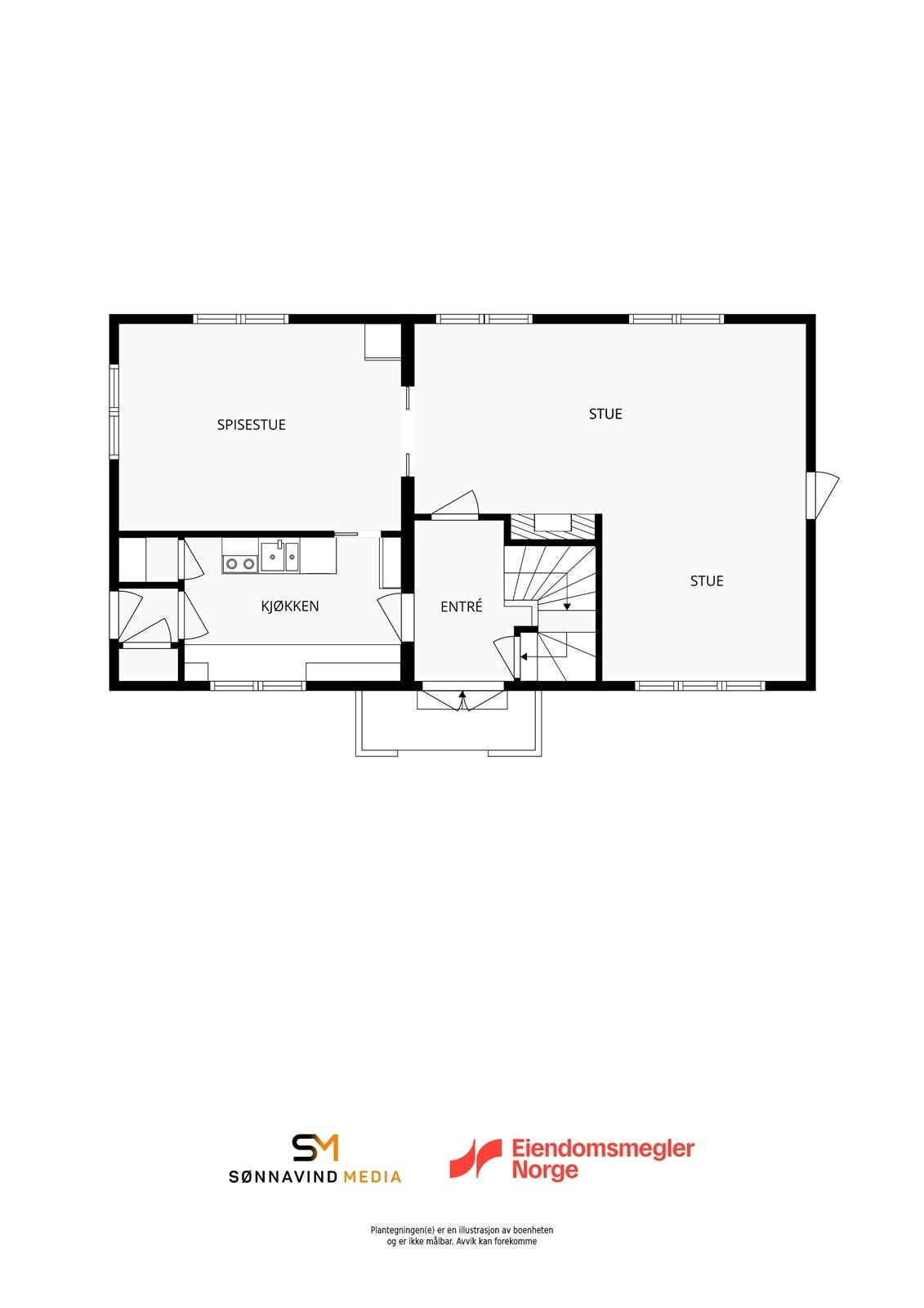 Plantegning 1. etg. Galleribilde