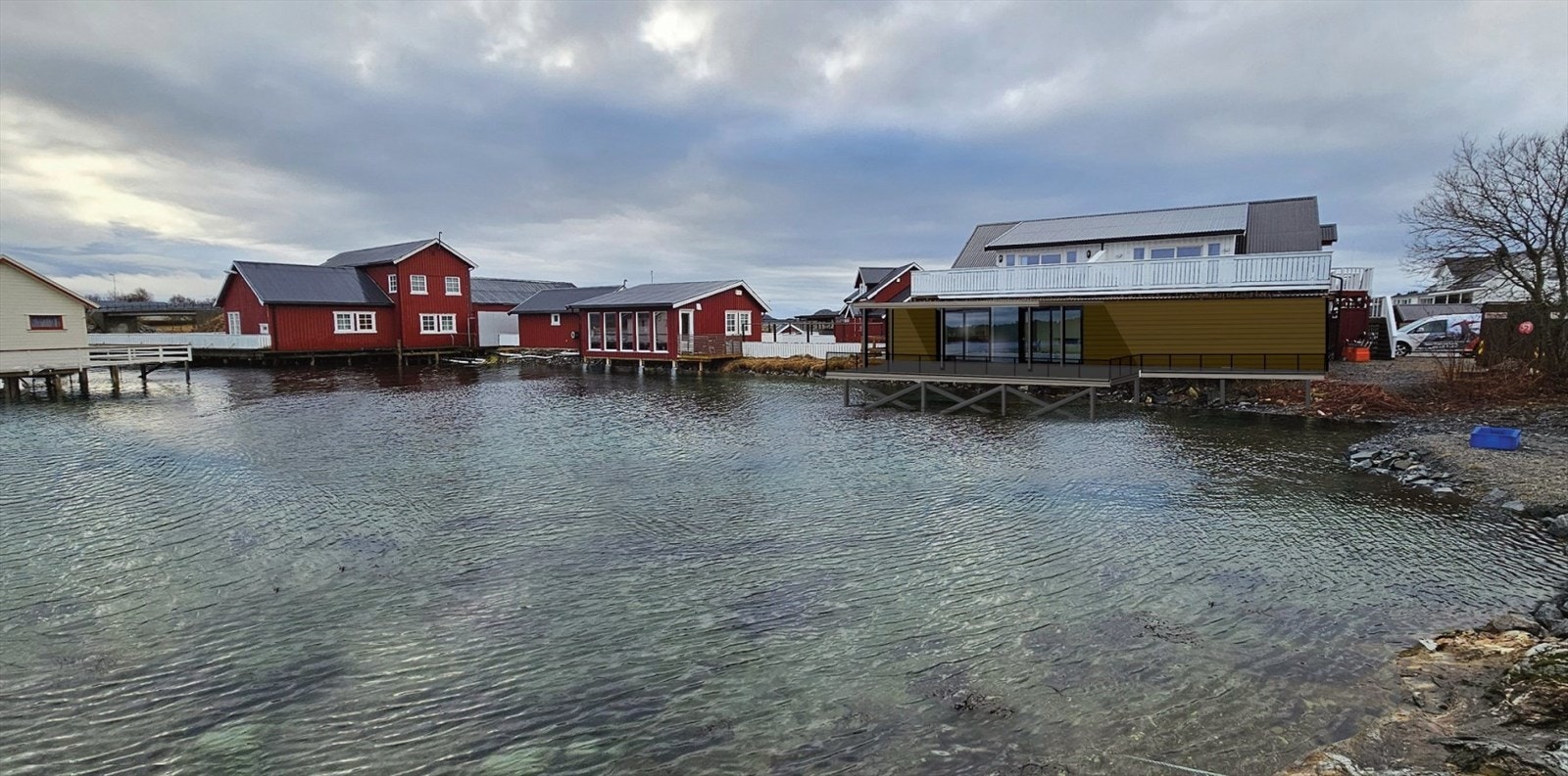 Illustrasjonsbilde som viser forslag til fasade ved ombygging av enheten. Galleribilde