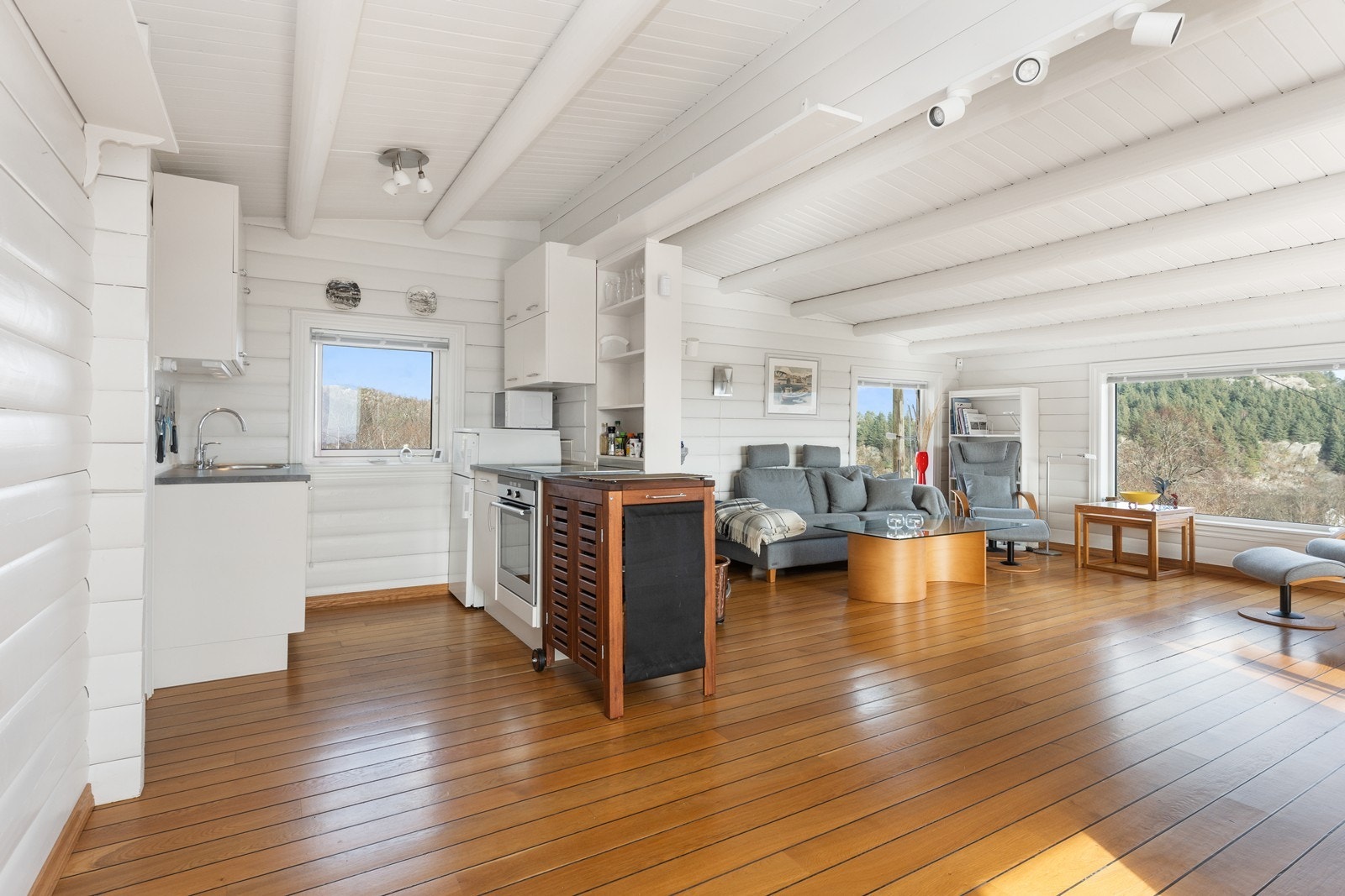 Åpen løsning mot kjøkkenet Galleribilde
