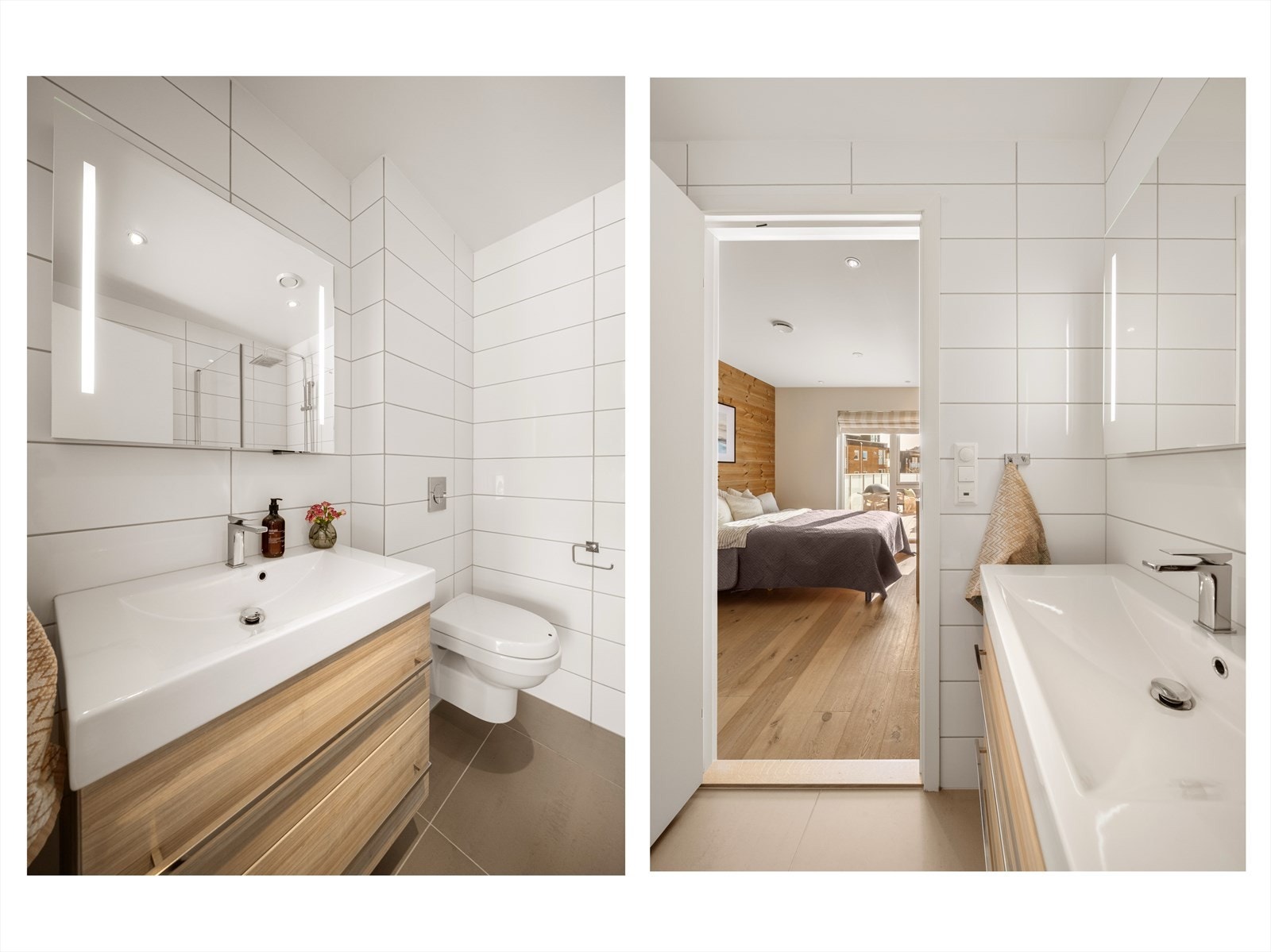 Pent, helfliset baderom. Galleribilde