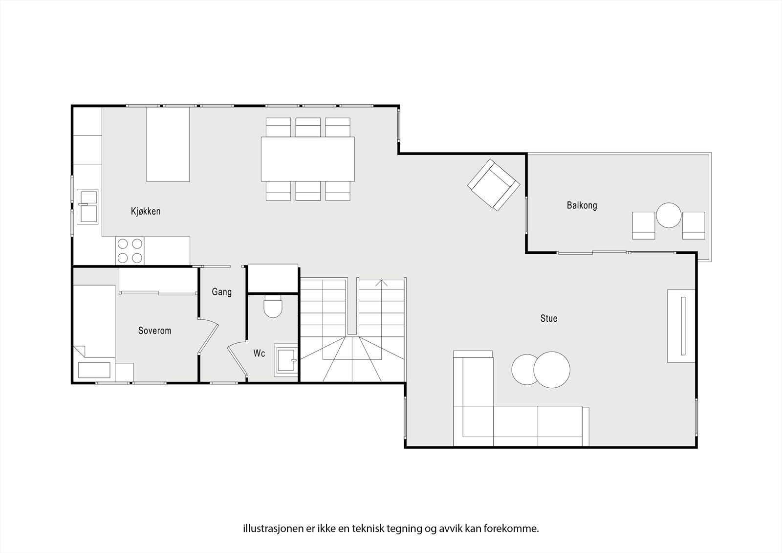 Planskisse 2. etasje. Galleribilde