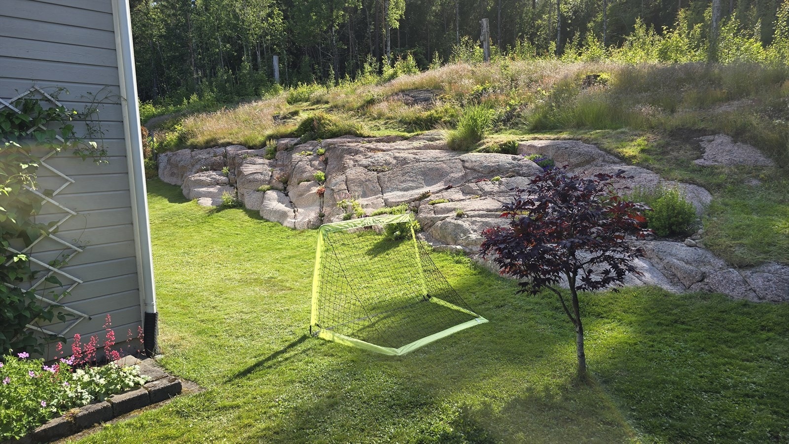 Hagen og fjellhagen har også rikelig med staudebeplantning som bugner med blomster i mange farger fra vår til sen høst. Galleribilde