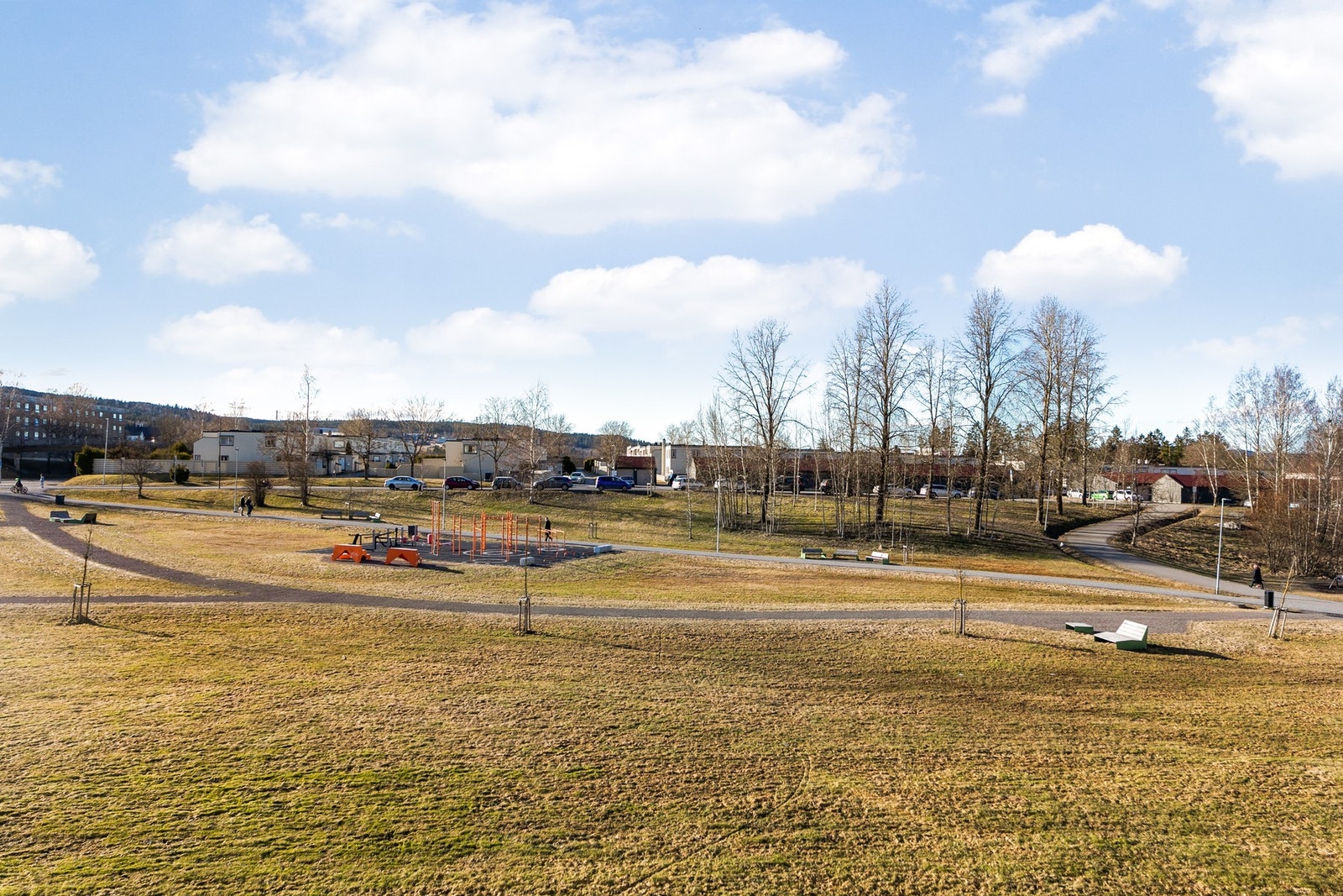 Utsyn over fellesområder fra balkongen Galleribilde