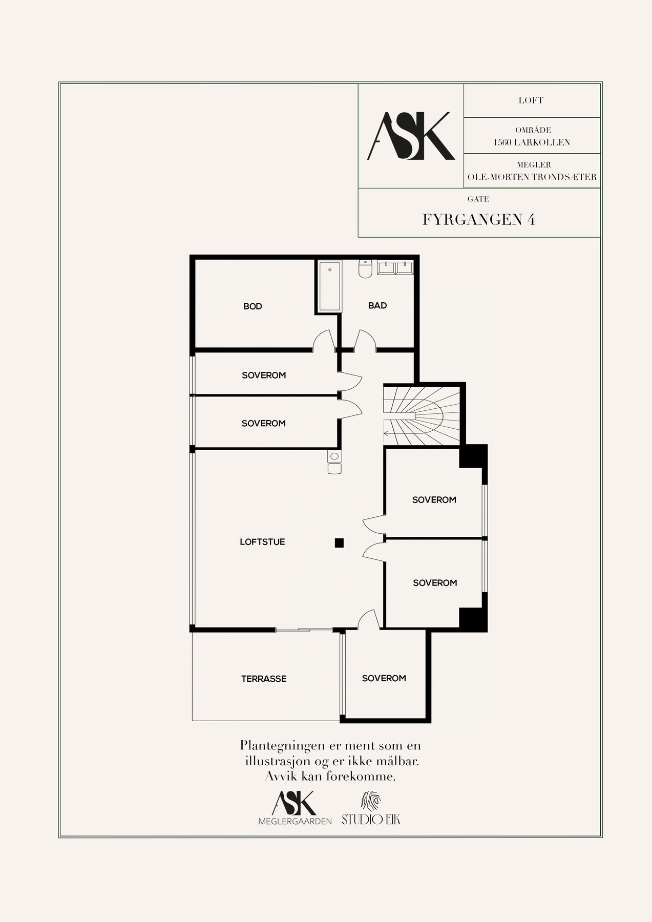 Plantegning 2. etasje Galleribilde
