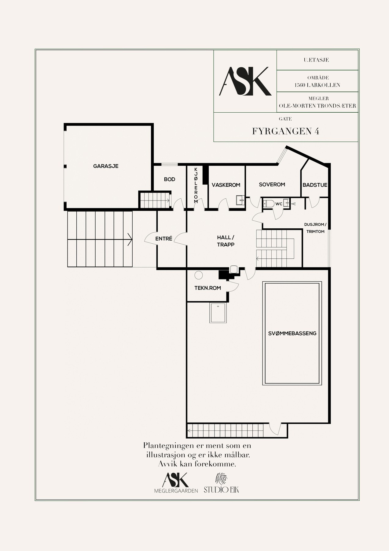 Plantegning u. etasje Galleribilde
