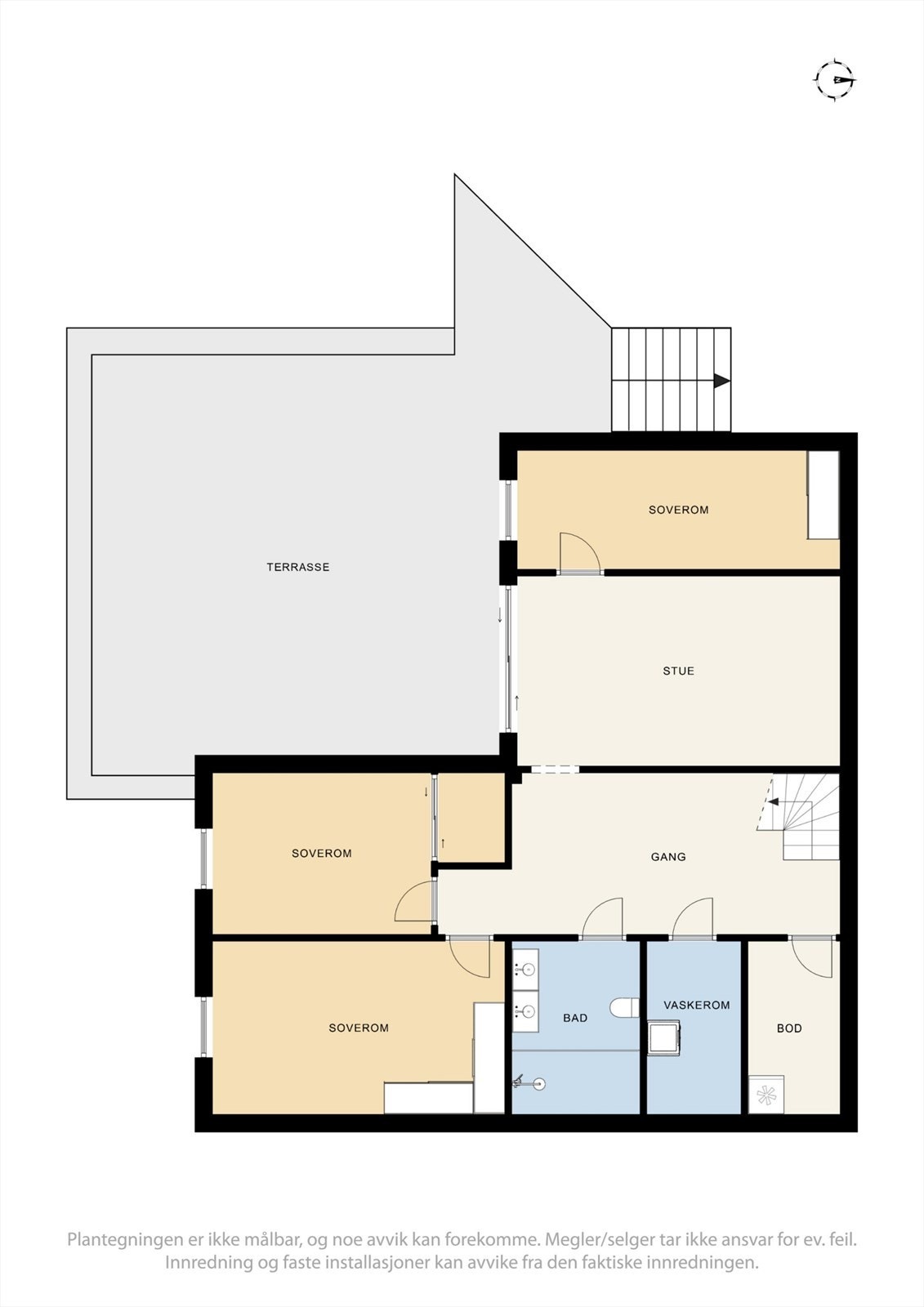 Plantegning underetasje Galleribilde