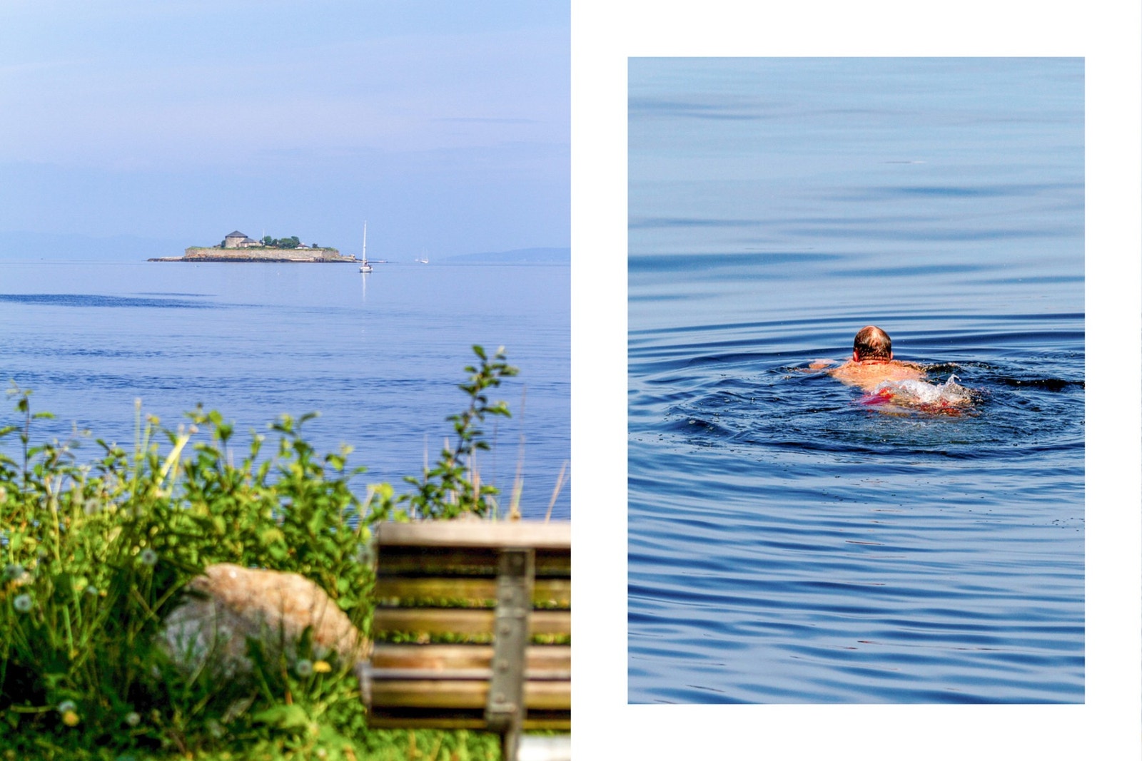 Her har man både bade- og fiskemuligheter i umiddelbar nærhet til leiligheten. Galleribilde