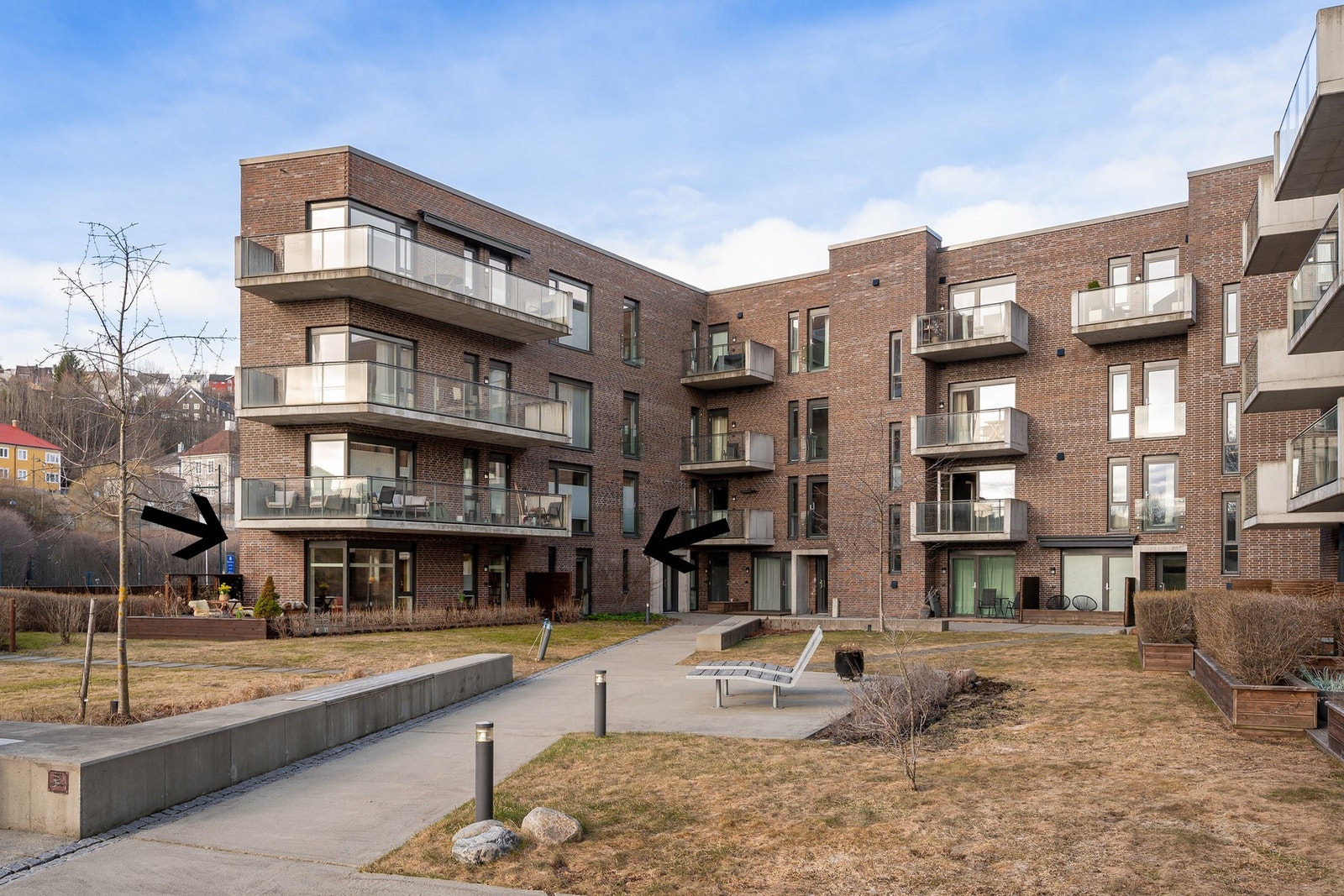 Fasade. Bygget har heis og ble oppsatt av Koteng Eiendom i 2018. Galleribilde