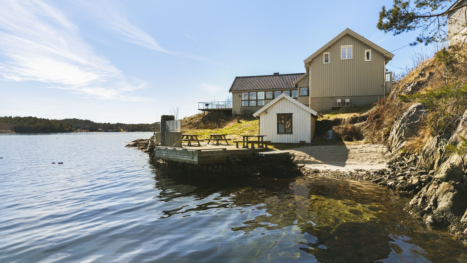 Fantastisk eiendom med strandlinje Galleribilde