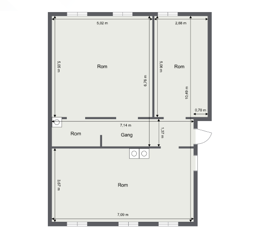 Plantegning dagen situasjon. Galleribilde