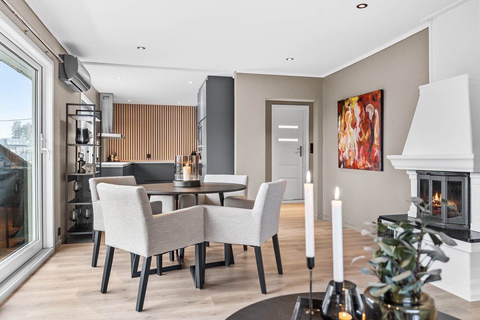 Det ble montert varmepumpe i 2023. Galleribilde