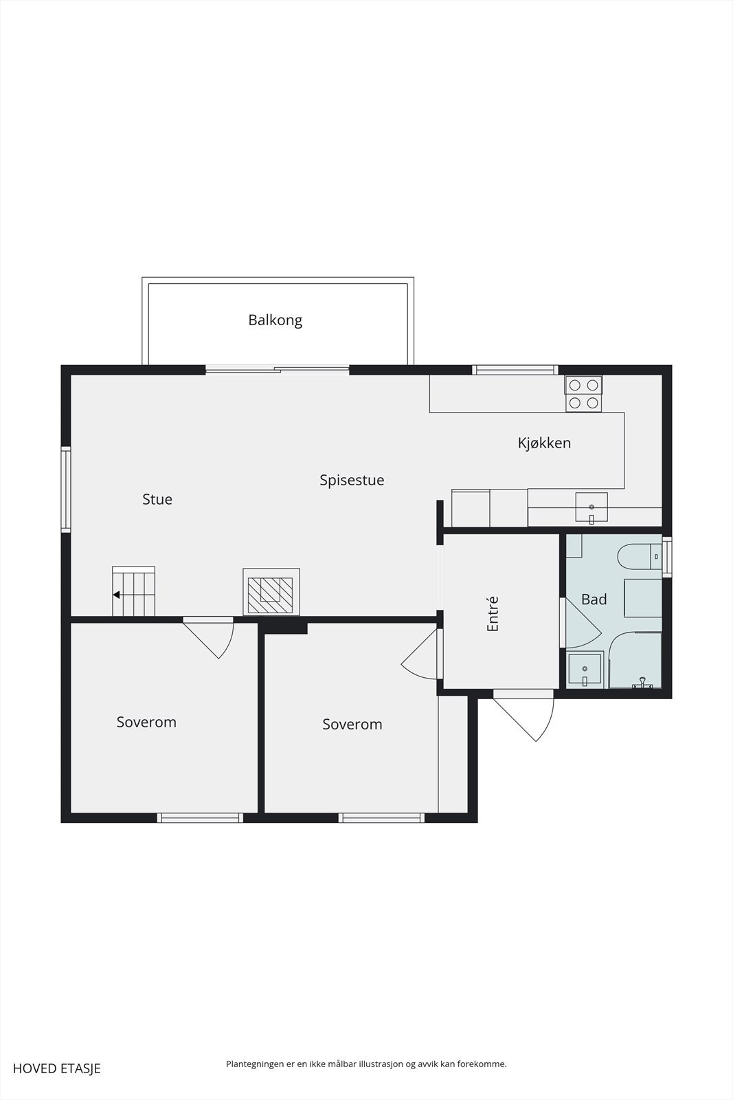 Plantegning 2. etasje Galleribilde