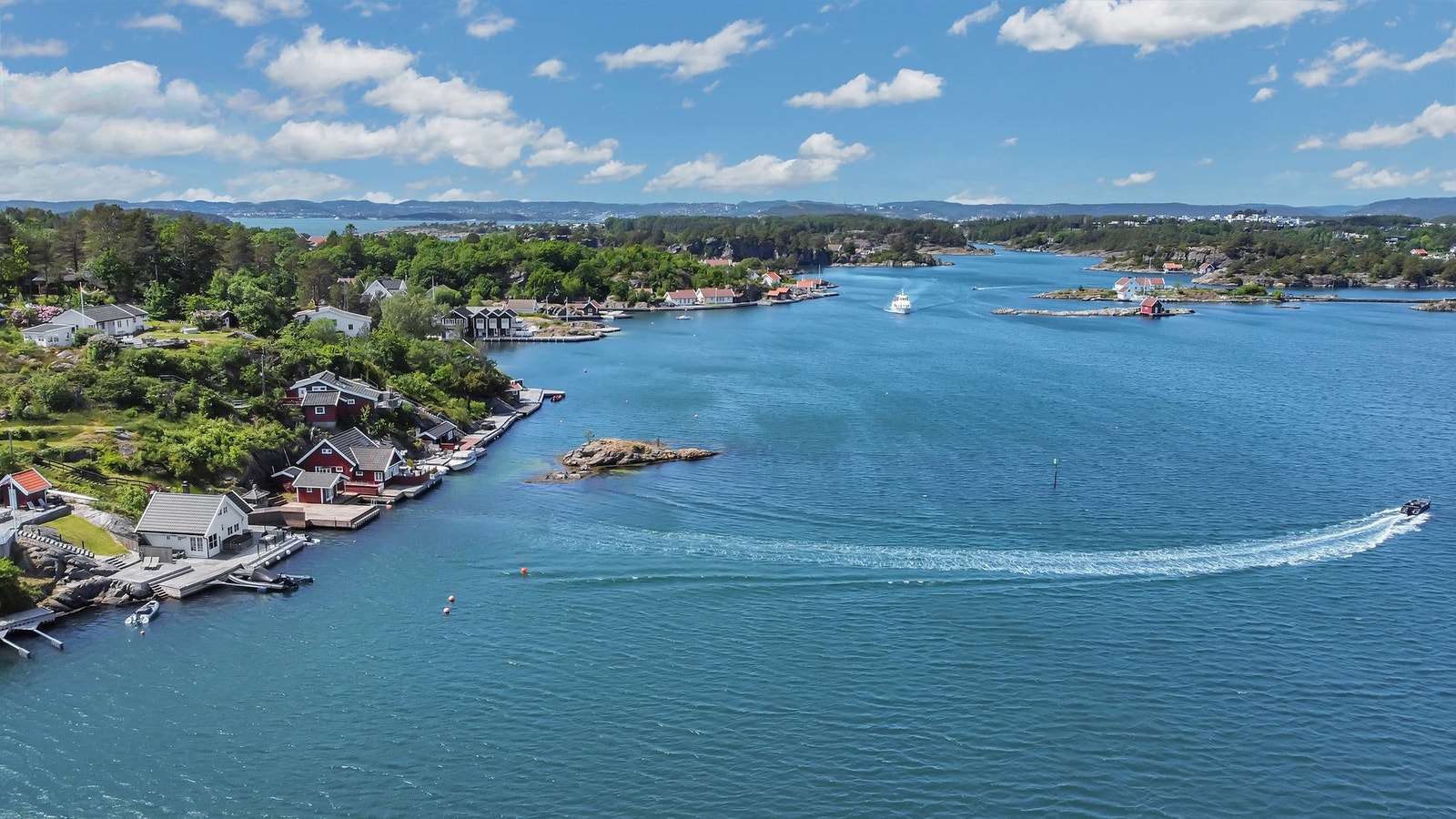 Dronebilder over området Galleribilde