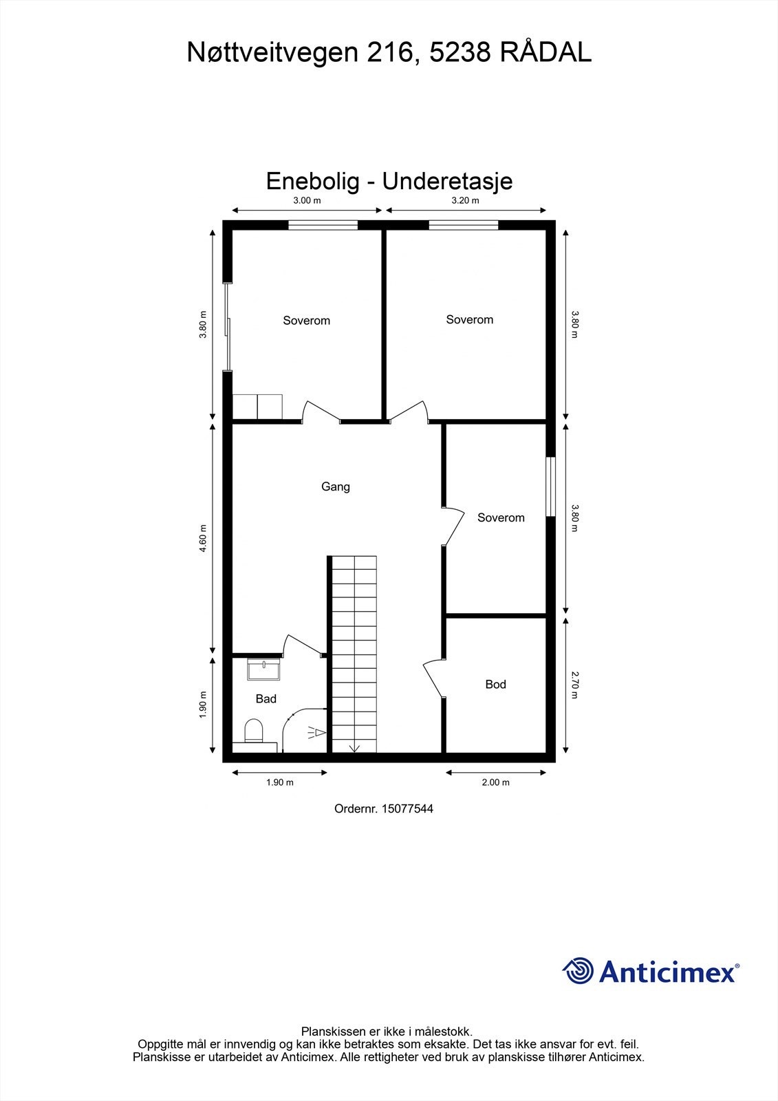 Plantegning u. etasje. Galleribilde