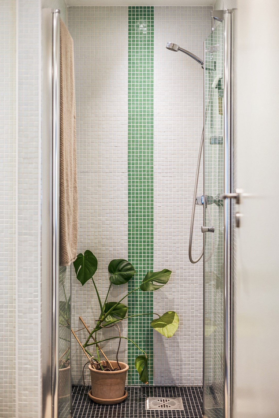 I dusjen har man plass til å vanne tørste planter. Galleribilde