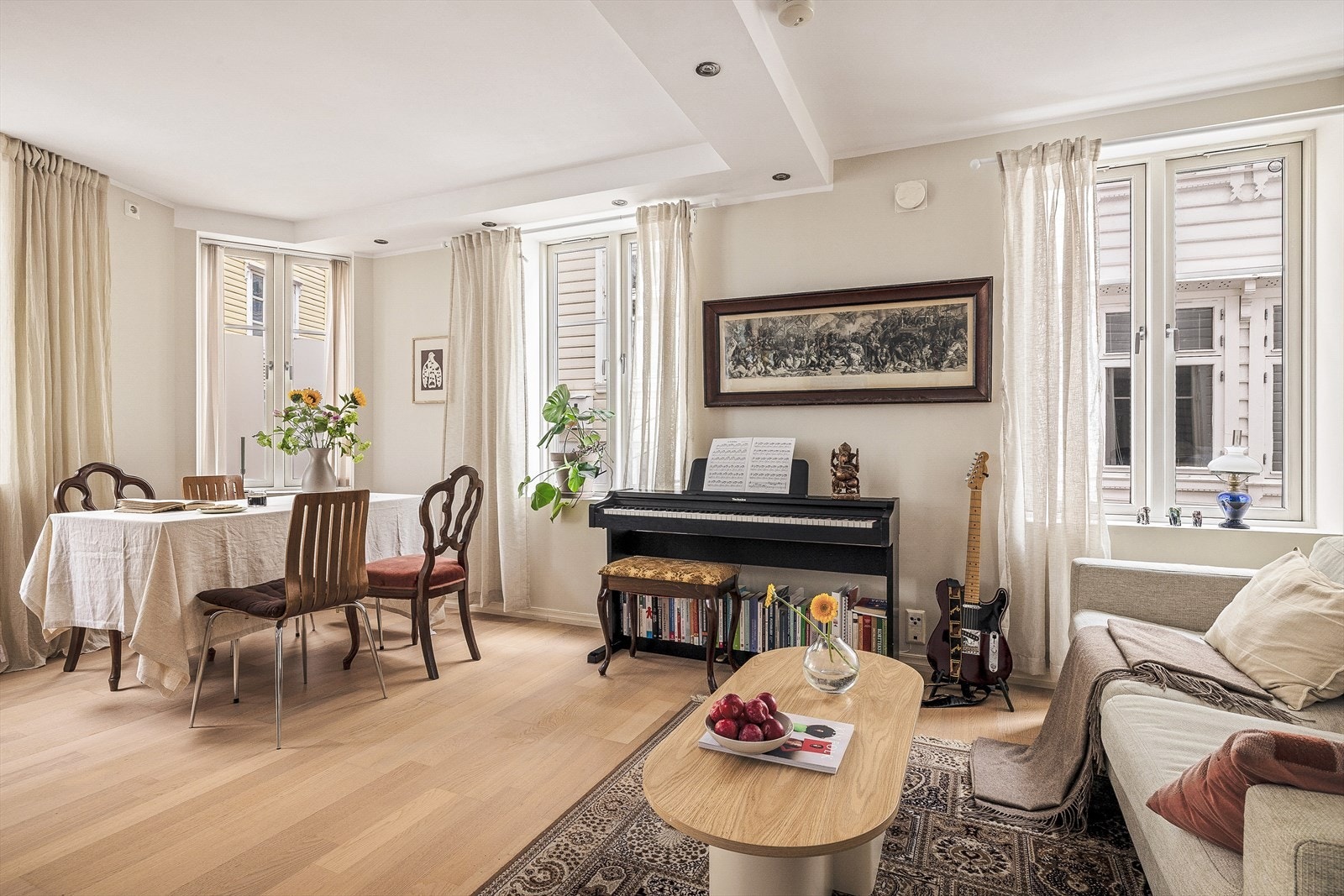 Velkommen inn i denne sjarmerende 3-roms leiligheten. Galleribilde