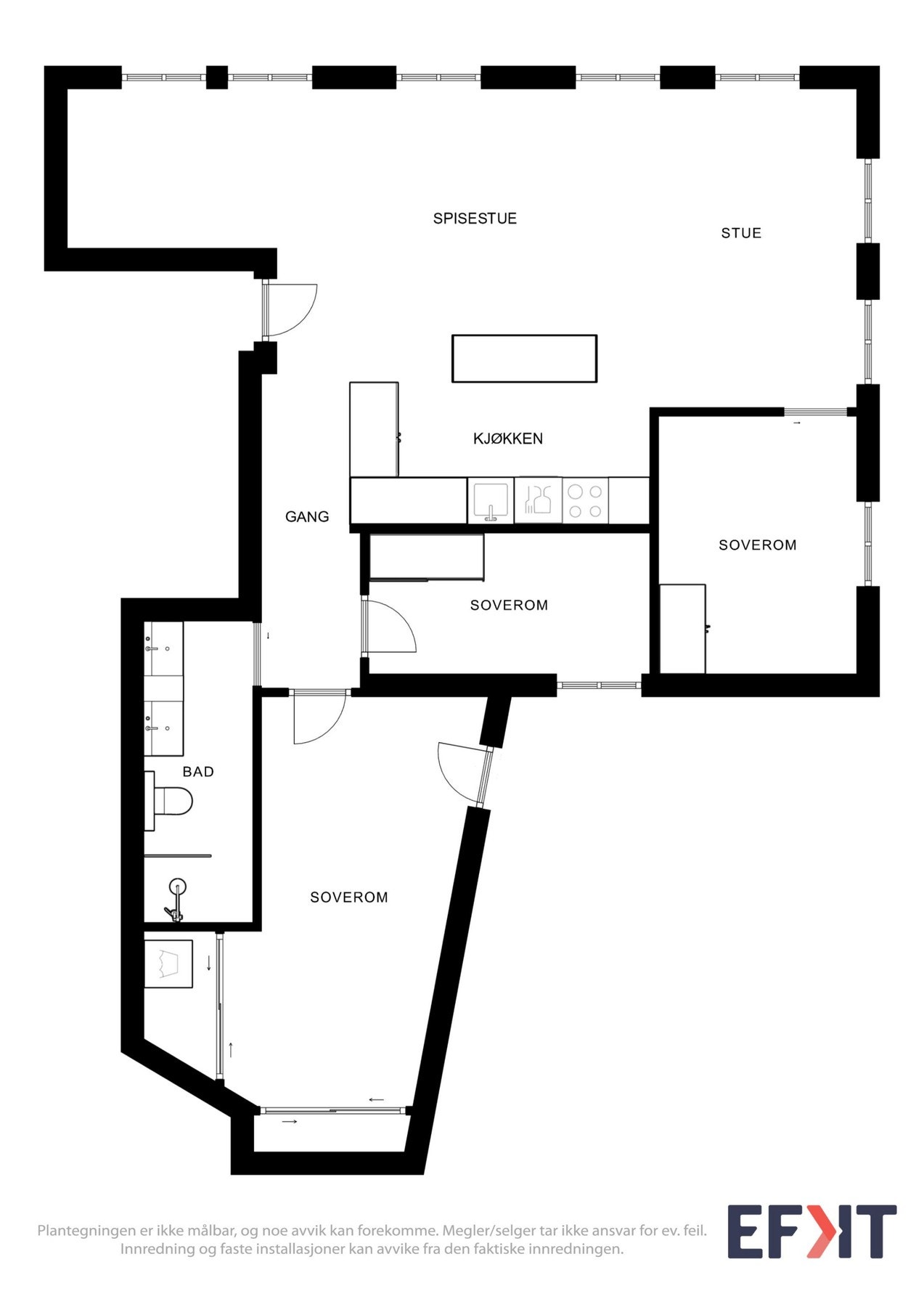 Plantegning 2. etasje Galleribilde