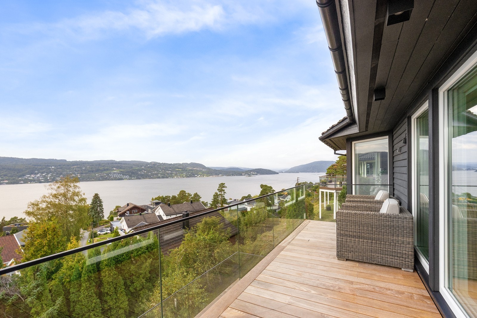 Panorama fjordutsikt Galleribilde