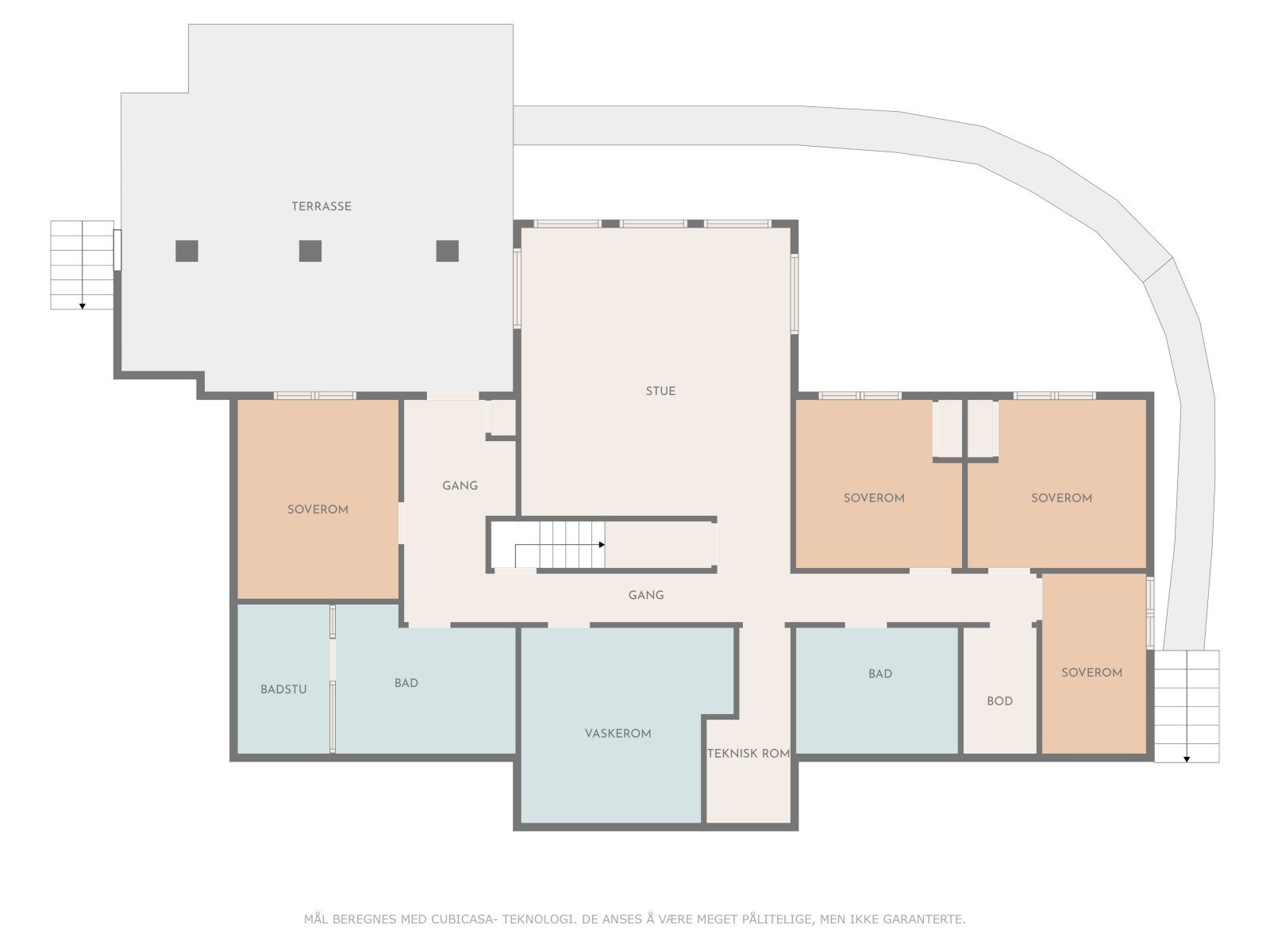 Plantegning u.etg. Galleribilde