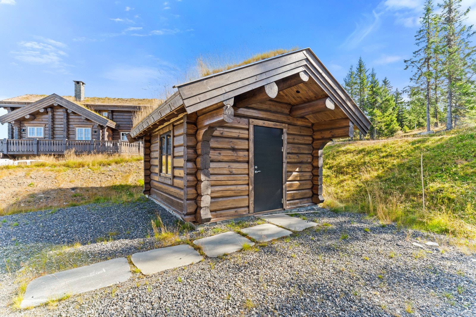 Koselig lite uthus/anneks i enden av gårdsplassen - dette rommet er p.t. benyttet som treningsrom (ikke godkjent til varig opphold) Galleribilde