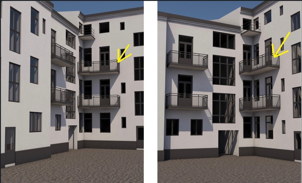 Det er gitt tillatelse til oppføring av 2 balkongenheter, en i 2 etasje og en i 3 etasje. Hver av naboene vil deles balkongen mellom seg. H0202-A, H0201-B, H-302-A og H0301-B. Ps, noe avvik på anvist tegning kan komme. Se punkt "diverse" i salgsoppgaven. Galleribilde