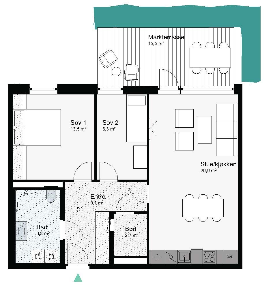 Plantegning Galleribilde