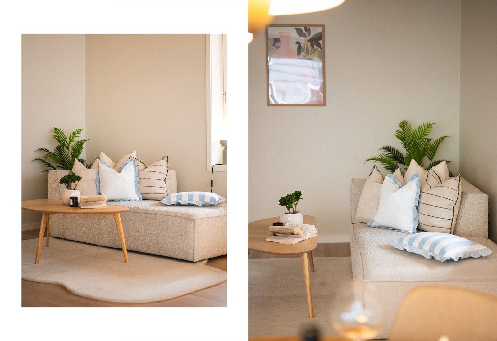 Stuen kan innredes med sofagruppe og mediemøblement. Galleribilde