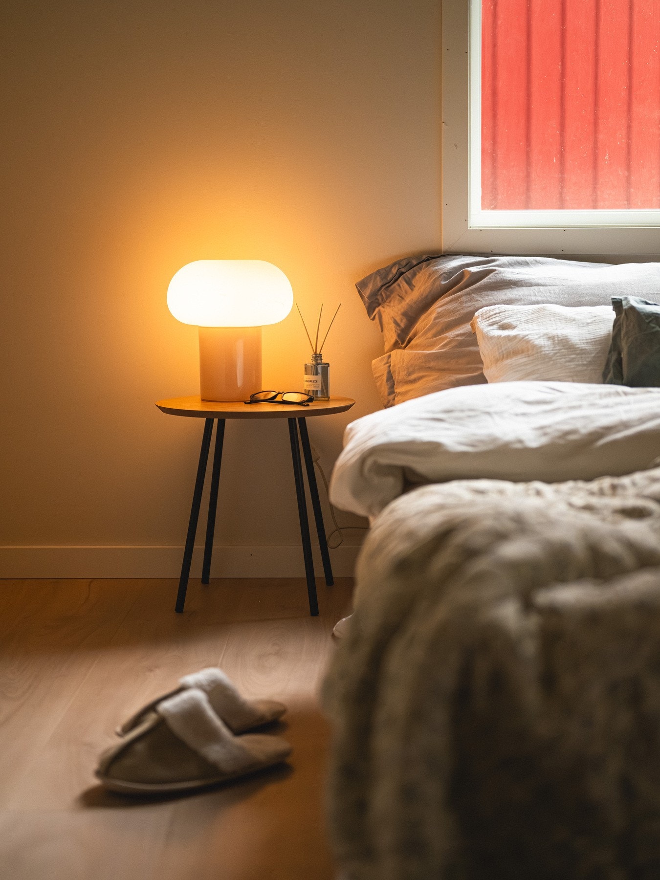 Her kan du innrede med dobbeltseng og nattbord. Galleribilde