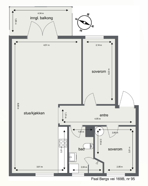 Plantegning Galleribilde