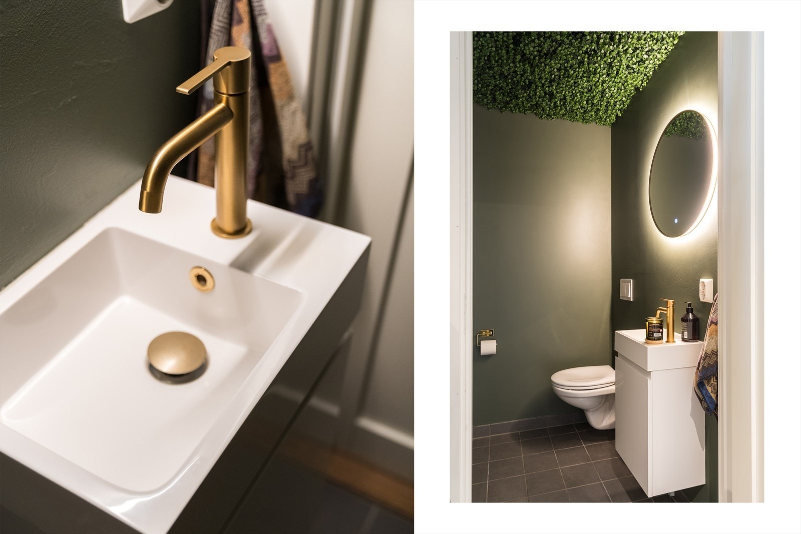 Ved entreen finner man et praktisk gjestetoalett, og rekkehuset oppvarmes via vannbåren gulvvarme. Galleribilde