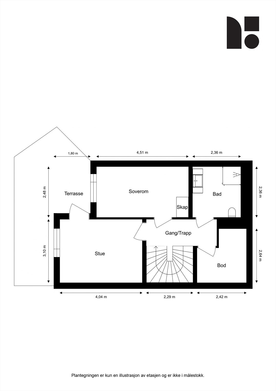 Plantegning U. Etasje Galleribilde