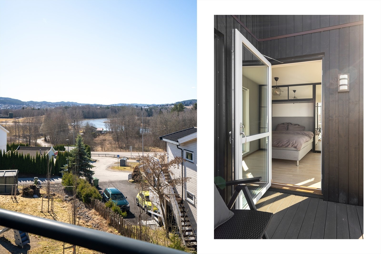 Fra hovedsoverommet er det utgang til en egen balkong på ca. 5 kvm. Galleribilde