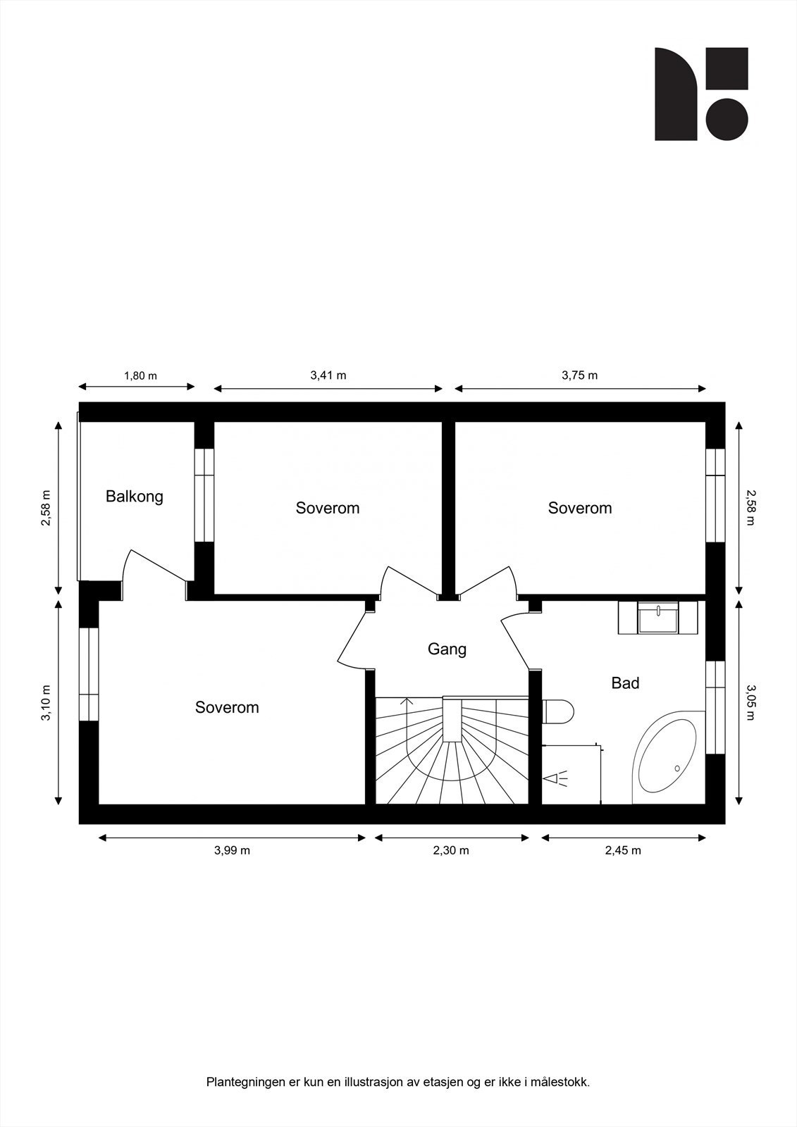 Plantegning 2. Etasje Galleribilde
