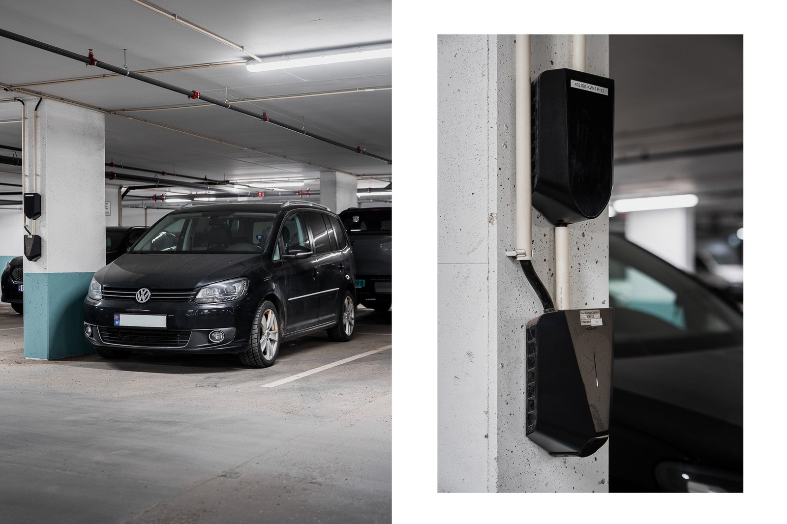 Det medfølger bruksrett til en oppmerket parkeringsplass i felles garasjeanlegg, med mulighet for elbillader. Galleribilde
