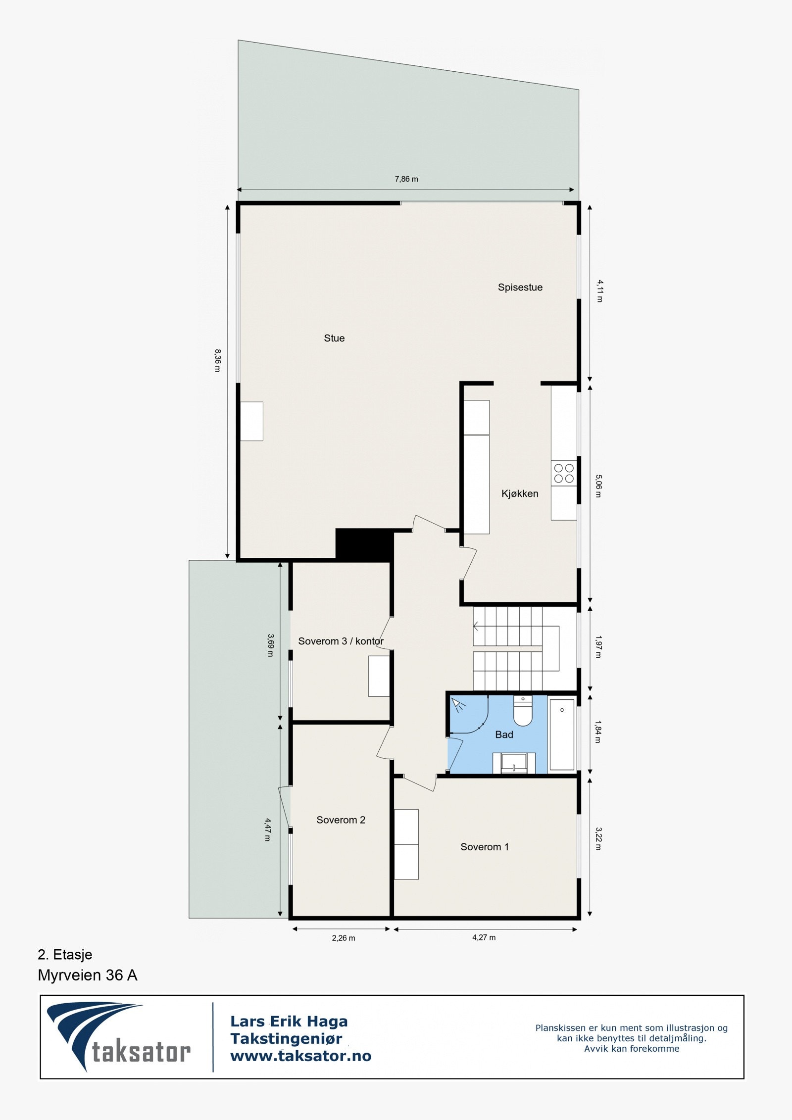 Plantegning for hovedetasjen Galleribilde