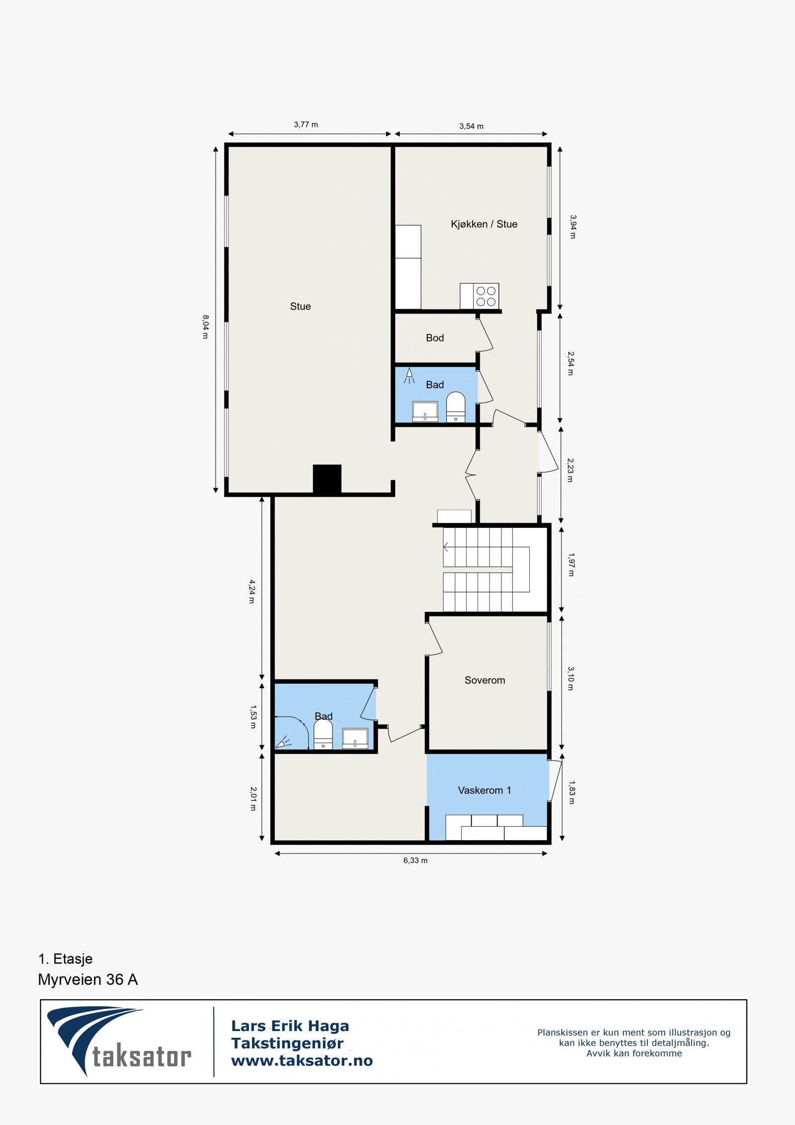 Plantegning av 1.etasje Galleribilde